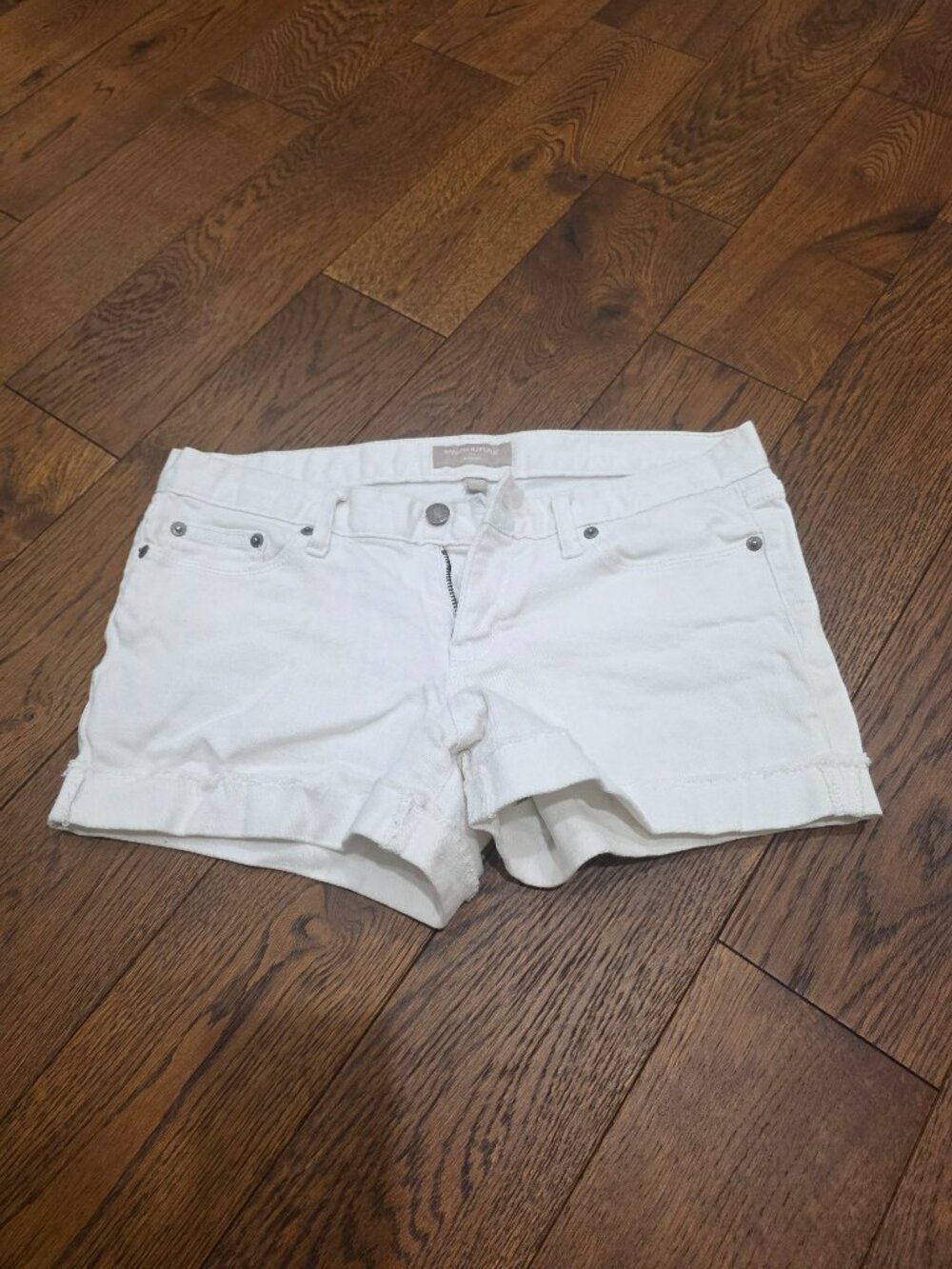 Banana Republic white denim shorts